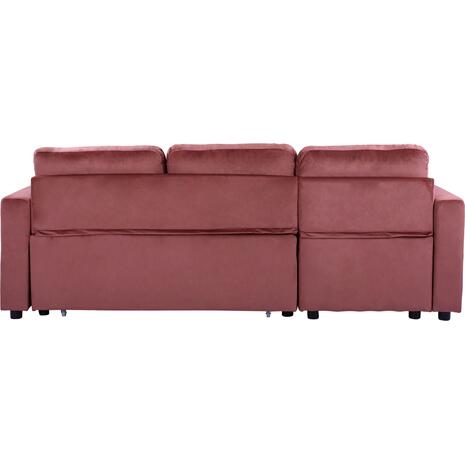 ΚΑΝΑΠΕΣ ΓΩΝΙΑ ΚΡΕΒΑΤΙ WAYNE 224x147x85Υεκ. HM3028.12 ΒΕΛΟΥΔΟ ΣΑΠΙΟ ΜΗΛΟ (Σάπιο Μήλο)