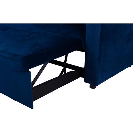 ΚΑΝΑΠΕΣ ΓΩΝΙΑ ΚΡΕΒΑΤΙ WAYNE 224x147x85Υεκ. HM3028.18 ΒΕΛΟΥΔΟ ΜΠΛΕ