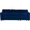 ΚΑΝΑΠΕΣ ΓΩΝΙΑ ΚΡΕΒΑΤΙ WAYNE 224x147x85Υεκ. HM3028.18 ΒΕΛΟΥΔΟ ΜΠΛΕ