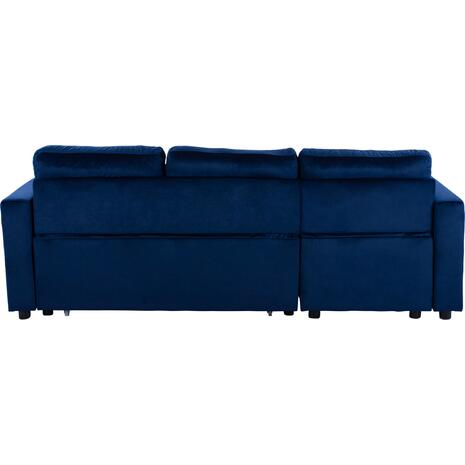 ΚΑΝΑΠΕΣ ΓΩΝΙΑ ΚΡΕΒΑΤΙ WAYNE 224x147x85Υεκ. HM3028.18 ΒΕΛΟΥΔΟ ΜΠΛΕ