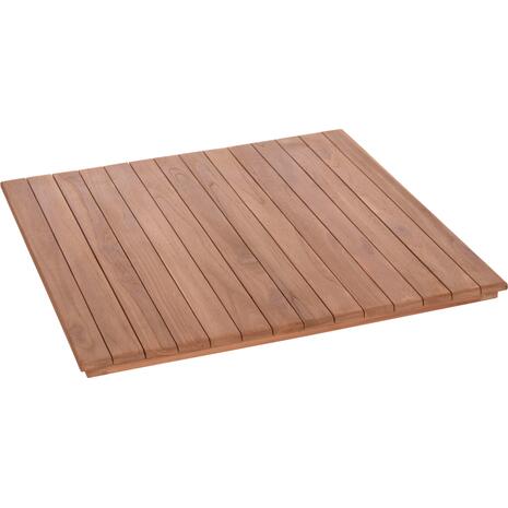 ΕΠΙΦΑΝΕΙΑ ΤΡΑΠΕΖΙΟΥ ΤΕΤΡΑΓΩΝΗ HM18136 ΞΥΛΟ TEAK--ΦΥΣΙΚΟ 70x70x4(πάχος)εκ.