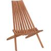 ΠΟΛΥΘΡΟΝΑ LOUNGE ΠΤΥΣΣΟΜΕΝΗ SHIGAO HM18112 ΞΥΛΟ TEAK--ΦΥΣΙΚΟ 61x88.5x89Υεκ.