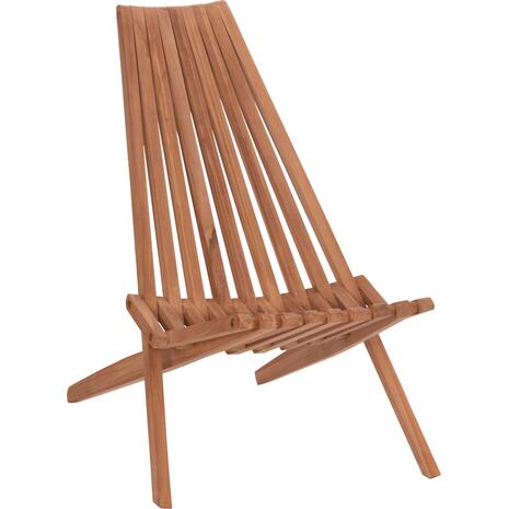 ΠΟΛΥΘΡΟΝΑ LOUNGE ΠΤΥΣΣΟΜΕΝΗ SHIGAO HM18112 ΞΥΛΟ TEAK--ΦΥΣΙΚΟ 61x88.5x89Υεκ.