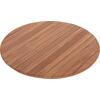 ΕΠΙΦΑΝΕΙΑ ΤΡΑΠΕΖΙΟΥ ΣΤΡΟΓΓΥΛΗ HM18134 ΞΥΛΟ TEAK--ΦΥΣΙΚΟ Φ80x4(πάχος)εκ.