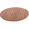 ΕΠΙΦΑΝΕΙΑ ΤΡΑΠΕΖΙΟΥ ΣΤΡΟΓΓΥΛΗ HM18133 ΞΥΛΟ TEAK--ΦΥΣΙΚΟ Φ70x4(πάχος)εκ.