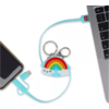 Καλώδιο φόρτισης Legami Charge N'Roll 3 σε1 Rainbow