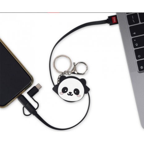 Καλώδιο φόρτισης Legami Charge N'Roll 3 σε1 Panda