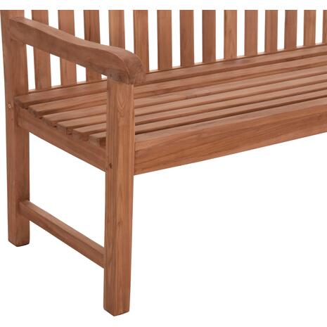 ΠΑΓΚΑΚΙ ΚΗΠΟΥ 3ΘΕΣΙΟ ELENA HM18125 ΞΥΛΟ TEAK--ΦΥΣΙΚΟ 150x61x95Υεκ.