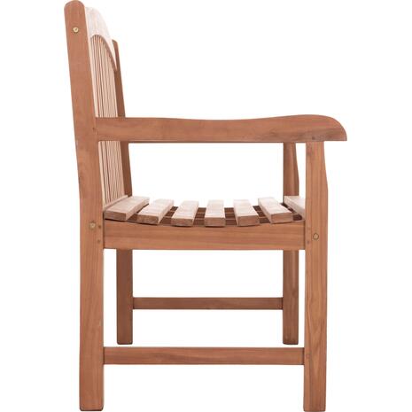 ΠΑΓΚΑΚΙ ΚΗΠΟΥ 3ΘΕΣΙΟ ELENA HM18125 ΞΥΛΟ TEAK--ΦΥΣΙΚΟ 150x61x95Υεκ.