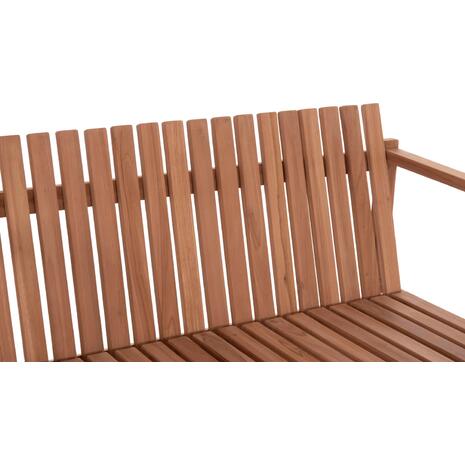 ΠΑΓΚΑΚΙ ΚΗΠΟΥ 2ΘΕΣΙΟ VED HM18124 ΞΥΛΟ TEAK--ΦΥΣΙΚΟ ΧΡΩΜΑ 130x60x86Υεκ.