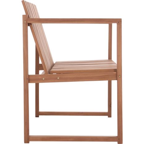 ΠΑΓΚΑΚΙ ΚΗΠΟΥ 2ΘΕΣΙΟ VED HM18124 ΞΥΛΟ TEAK--ΦΥΣΙΚΟ ΧΡΩΜΑ 130x60x86Υεκ.