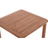 ΤΡΑΠΕΖΙ ΤΕΤΡΑΓΩΝΟ PRESSCOT HM18122 ΞΥΛΟ TEAK--ΦΥΣΙΚΟ 80x80x76Υεκ.