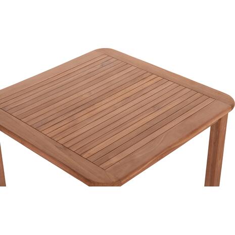 ΤΡΑΠΕΖΙ ΤΕΤΡΑΓΩΝΟ PRESSCOT HM18122 ΞΥΛΟ TEAK--ΦΥΣΙΚΟ 80x80x76Υεκ.
