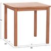ΤΡΑΠΕΖΙ ΤΕΤΡΑΓΩΝΟ PRESSCOT HM18122 ΞΥΛΟ TEAK--ΦΥΣΙΚΟ 80x80x76Υεκ.