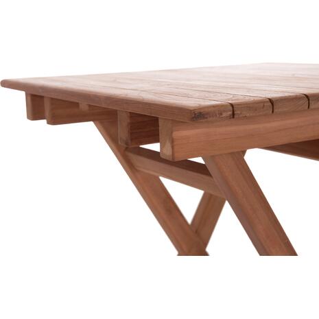 ΤΡΑΠΕΖΙ ΣΚΗΝΟΘΕΤΗ ΤΕΤΡΑΓΩΝΟ HEIDEL HM18121 ΞΥΛΟ TEAK--ΦΥΣΙΚΟ 60x60x75Υεκ.