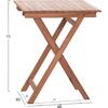 ΤΡΑΠΕΖΙ ΣΚΗΝΟΘΕΤΗ ΤΕΤΡΑΓΩΝΟ HEIDEL HM18121 ΞΥΛΟ TEAK--ΦΥΣΙΚΟ 60x60x75Υεκ.