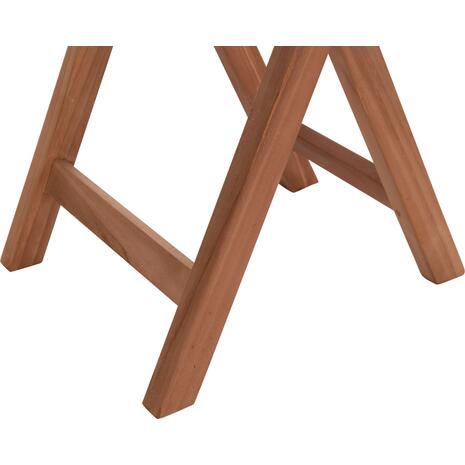 ΤΡΑΠΕΖΙ ΣΚΗΝΟΘΕΤΗ ΣΤΡΟΓΓΥΛΟ HEIDEL HM18120 ΞΥΛΟ TEAK--ΦΥΣΙΚΟ Φ60x75Υεκ.