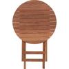 ΤΡΑΠΕΖΙ ΣΚΗΝΟΘΕΤΗ ΣΤΡΟΓΓΥΛΟ HEIDEL HM18120 ΞΥΛΟ TEAK--ΦΥΣΙΚΟ Φ60x75Υεκ.