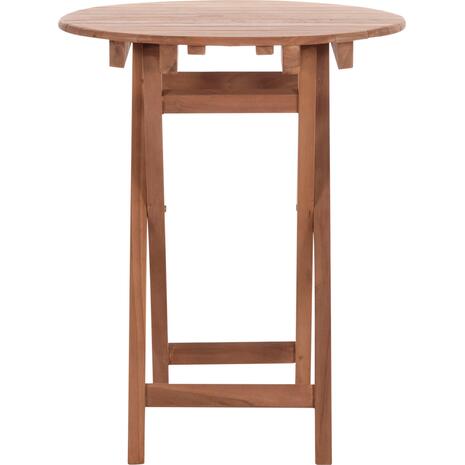 ΤΡΑΠΕΖΙ ΣΚΗΝΟΘΕΤΗ ΣΤΡΟΓΓΥΛΟ HEIDEL HM18120 ΞΥΛΟ TEAK--ΦΥΣΙΚΟ Φ60x75Υεκ.