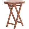 ΤΡΑΠΕΖΙ ΣΚΗΝΟΘΕΤΗ ΣΤΡΟΓΓΥΛΟ HEIDEL HM18120 ΞΥΛΟ TEAK--ΦΥΣΙΚΟ Φ60x75Υεκ.