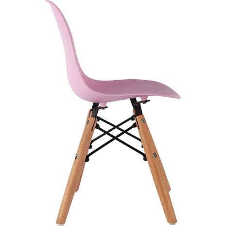 ΚΑΡΕΚΛΑ TWIST KID ΤΜΧ.HM8453.05 ΞΥΛΙΝΑ ΠΟΔΙΑ & ΚΑΘΙΣΜΑ ΡΟΖ PP 30,5Χ33Χ59 ΕΚ (σετ 4 τεμαχίων)