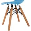 ΚΑΡΕΚΛΑ TWIST KID ΤΜΧ.HM8453.08 ΞΥΛΙΝΑ ΠΟΔΙΑ & ΚΑΘΙΣΜΑ ΜΠΛΕ PP 30,5Χ33Χ59 ΕΚ (σετ 4 τεμαχίων)
