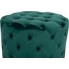ΣΚΑΜΠΟ KASSIE ΚΥΠΑΡΙΣΣΙ ΒΕΛΟΥΔΟ ΤΥΠΟΥ CHESTERFIELD HM8406.03 Φ60x43Υ εκ.