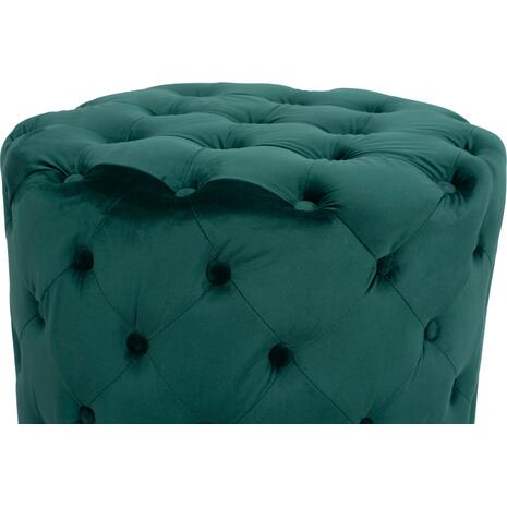 ΣΚΑΜΠΟ KASSIE ΚΥΠΑΡΙΣΣΙ ΒΕΛΟΥΔΟ ΤΥΠΟΥ CHESTERFIELD HM8406.03 Φ60x43Υ εκ.