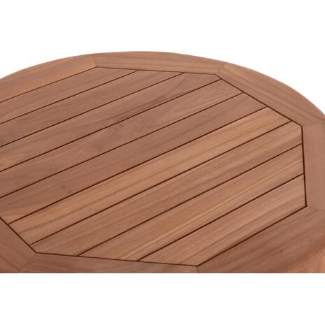 ΤΡΑΠΕΖΙ/ΣΤΑΝΤ ΜΠΑΡ ΣΤΡΟΓΓΥΛΟ PRESSCOT HM18114 ΞΥΛΟ TEAK--ΦΥΣΙΚΟ Φ60x105Υεκ.
