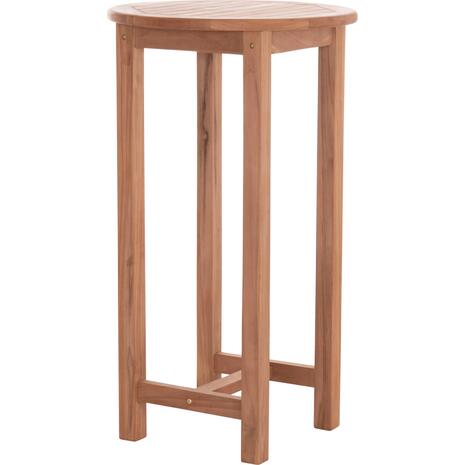 ΤΡΑΠΕΖΙ/ΣΤΑΝΤ ΜΠΑΡ ΣΤΡΟΓΓΥΛΟ PRESSCOT HM18114 ΞΥΛΟ TEAK--ΦΥΣΙΚΟ Φ60x105Υεκ.