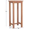 ΤΡΑΠΕΖΙ/ΣΤΑΝΤ ΜΠΑΡ ΣΤΡΟΓΓΥΛΟ PRESSCOT HM18114 ΞΥΛΟ TEAK--ΦΥΣΙΚΟ Φ60x105Υεκ.