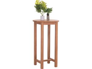 ΤΡΑΠΕΖΙ/ΣΤΑΝΤ ΜΠΑΡ ΣΤΡΟΓΓΥΛΟ PRESSCOT HM18114 ΞΥΛΟ TEAK--ΦΥΣΙΚΟ Φ60x105Υεκ.