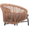 ΠΟΛΥΘΡΟΝΑ ΑΛΟΥΜΙΝΙΟΥ ORIN HM6265.01 ΣΚΟΥΡΟ ΓΚΡΙ- P.E.RATTAN ΣΕ ΦΥΣΙΚΟ 58x61x75Υεκ.