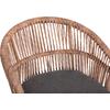 ΠΟΛΥΘΡΟΝΑ ΑΛΟΥΜΙΝΙΟΥ ORIN HM6265.01 ΣΚΟΥΡΟ ΓΚΡΙ- P.E.RATTAN ΣΕ ΦΥΣΙΚΟ 58x61x75Υεκ.