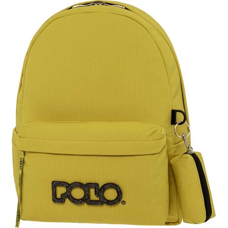 Tσάντα πλάτης 1+1 θέσεων POLO Lines Lemon yellow - λεμονί