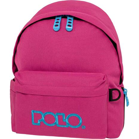 Τσάντα πλάτης 1+1 θέσεων POLO Mini  Fuchia/cyan - φούξια/κυανό