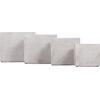 ΣΕΤ 4ΤΜΧ ΓΛΑΣΤΡΕΣ ΤΕΤΡΑΓΩΝΕΣ GARDENER HM4730 FIBERCLAY ΓΚΡΙ CEMENT 37x37x32Υεκ.