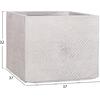 ΣΕΤ 4ΤΜΧ ΓΛΑΣΤΡΕΣ ΤΕΤΡΑΓΩΝΕΣ GARDENER HM4730 FIBERCLAY ΓΚΡΙ CEMENT 37x37x32Υεκ.