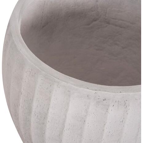 ΣΕΤ 3ΤΜΧ ΓΛΑΣΤΡΕΣ ΣΤΡΟΓΓΥΛΕΣ ΣΕΙΡΑ GARDENER HM4728 FIBERCLAY-ΧΡΩΜΑ CEMENT Φ48x56Υεκ