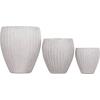 ΣΕΤ 3ΤΜΧ ΓΛΑΣΤΡΕΣ ΣΤΡΟΓΓΥΛΕΣ ΣΕΙΡΑ GARDENER HM4728 FIBERCLAY-ΧΡΩΜΑ CEMENT Φ48x56Υεκ