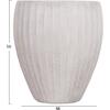 ΣΕΤ 3ΤΜΧ ΓΛΑΣΤΡΕΣ ΣΤΡΟΓΓΥΛΕΣ ΣΕΙΡΑ GARDENER HM4728 FIBERCLAY-ΧΡΩΜΑ CEMENT Φ48x56Υεκ