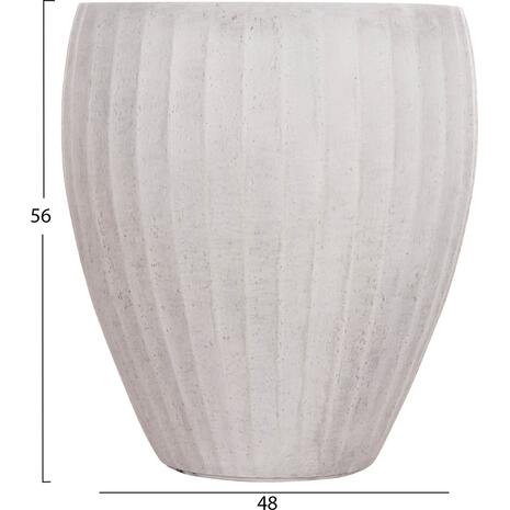 ΣΕΤ 3ΤΜΧ ΓΛΑΣΤΡΕΣ ΣΤΡΟΓΓΥΛΕΣ ΣΕΙΡΑ GARDENER HM4728 FIBERCLAY-ΧΡΩΜΑ CEMENT Φ48x56Υεκ