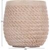 ΣΕΤ 4ΤΜΧ ΓΛΑΣΤΡΕΣ ΣΤΡΟΓΓΥΛΕΣ GARDENER HM4722 FIBERCLAY--IVORY CEMENT Φ54x54Υεκ