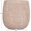 ΣΕΤ 4ΤΜΧ ΓΛΑΣΤΡΕΣ ΣΤΡΟΓΓΥΛΕΣ GARDENER HM4722 FIBERCLAY--IVORY CEMENT Φ54x54Υεκ