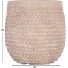ΣΕΤ 4ΤΜΧ ΓΛΑΣΤΡΕΣ ΣΤΡΟΓΓΥΛΕΣ GARDENER HM4722 FIBERCLAY--IVORY CEMENT Φ54x54Υεκ