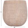 ΣΕΤ 4ΤΜΧ ΓΛΑΣΤΡΕΣ ΣΤΡΟΓΓΥΛΕΣ GARDENER HM4722 FIBERCLAY--IVORY CEMENT Φ54x54Υεκ