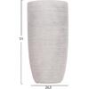 ΣΕΤ 3ΤΜΧ ΓΛΑΣΤΡΕΣ ΚΥΛΙΝΔΡΟΙ ΣΕΙΡΑ GARDENER HM4721 FIBERCLAY-ΧΡΩΜΑ CEMENT Φ42x78Υεκ