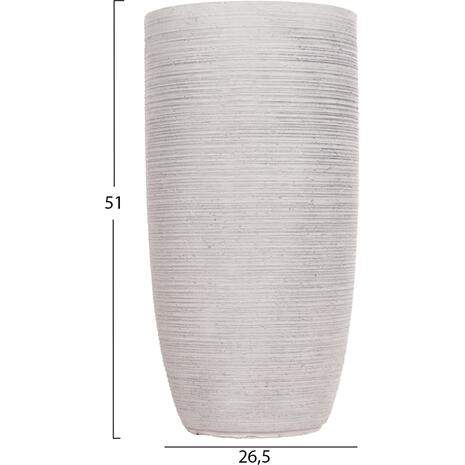 ΣΕΤ 3ΤΜΧ ΓΛΑΣΤΡΕΣ ΚΥΛΙΝΔΡΟΙ ΣΕΙΡΑ GARDENER HM4721 FIBERCLAY-ΧΡΩΜΑ CEMENT Φ42x78Υεκ