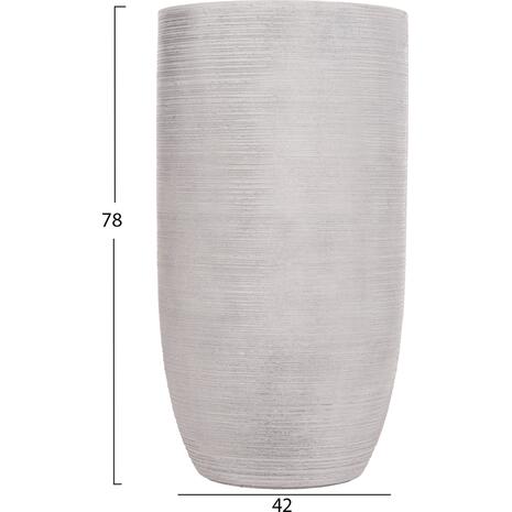 ΣΕΤ 3ΤΜΧ ΓΛΑΣΤΡΕΣ ΚΥΛΙΝΔΡΟΙ ΣΕΙΡΑ GARDENER HM4721 FIBERCLAY-ΧΡΩΜΑ CEMENT Φ42x78Υεκ