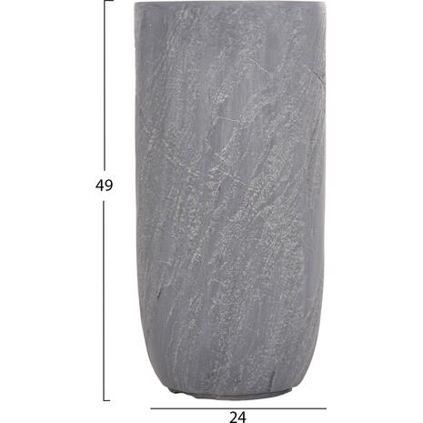 ΣΕΤ 3ΤΜΧ ΓΛΑΣΤΡΕΣ ΚΥΛΙΝΔΡΟΙ ΣΕΙΡΑ GARDENER HM4720 FIBERCLAY-ΧΡΩΜΑ CEMENT Φ44x79Υεκ